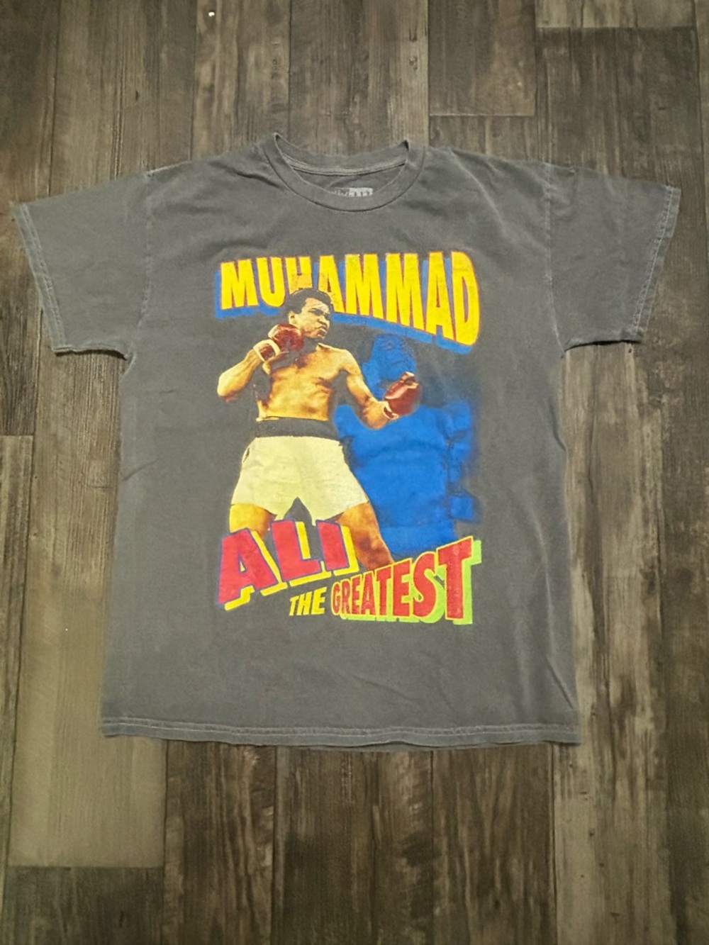 Muhammad Ali Graphic Short Sleeve Tee - Charcoal Gray